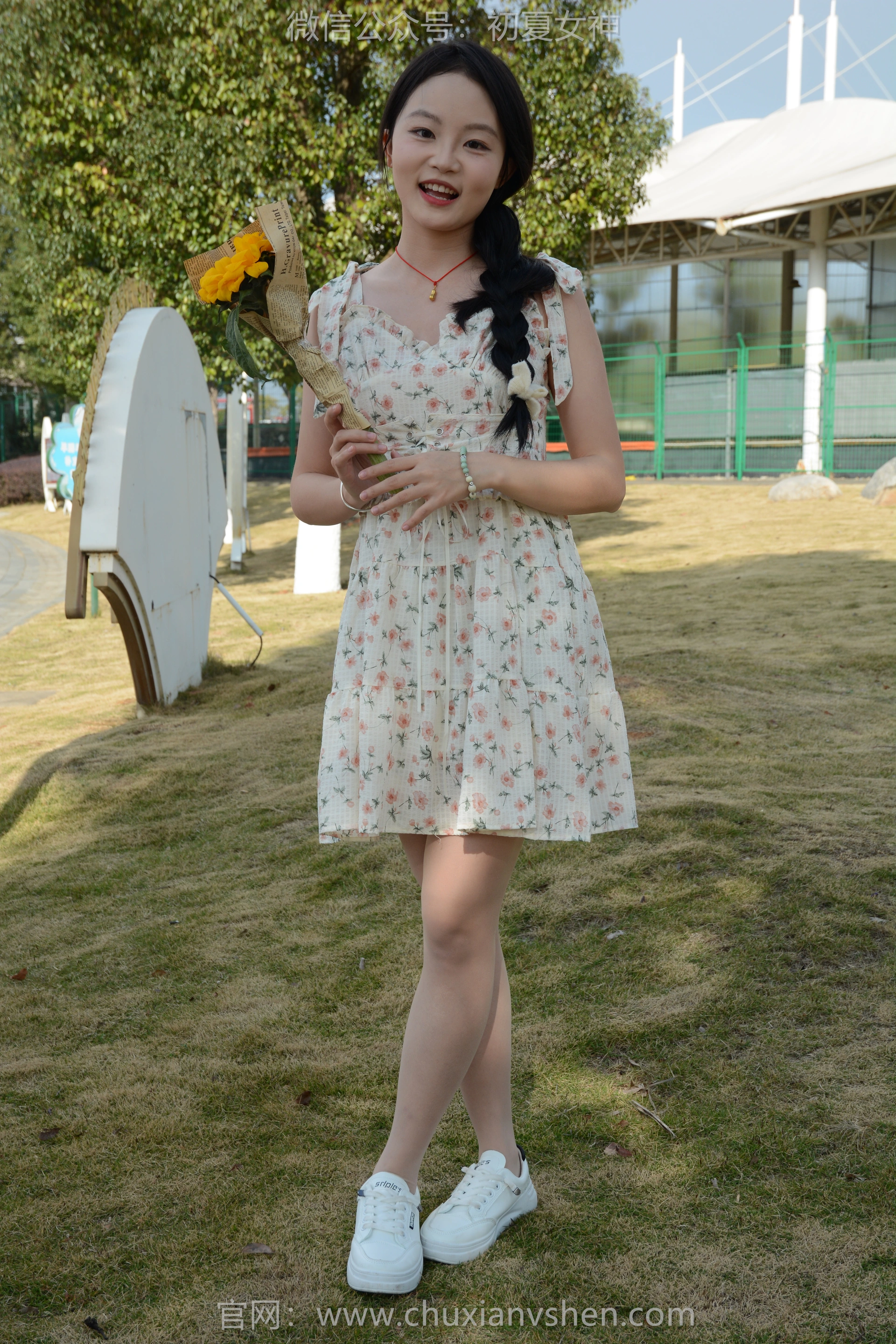 初夏女神 No.150 双双 迎春碎花裙 2